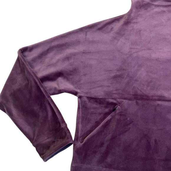 PrAna Phoenix Velour Top Funnel Neck in Raisin Soft Cozy Athleisure Yoga Sz S - Picture 9 of 16